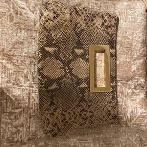 Michael Kors Snake print clutch